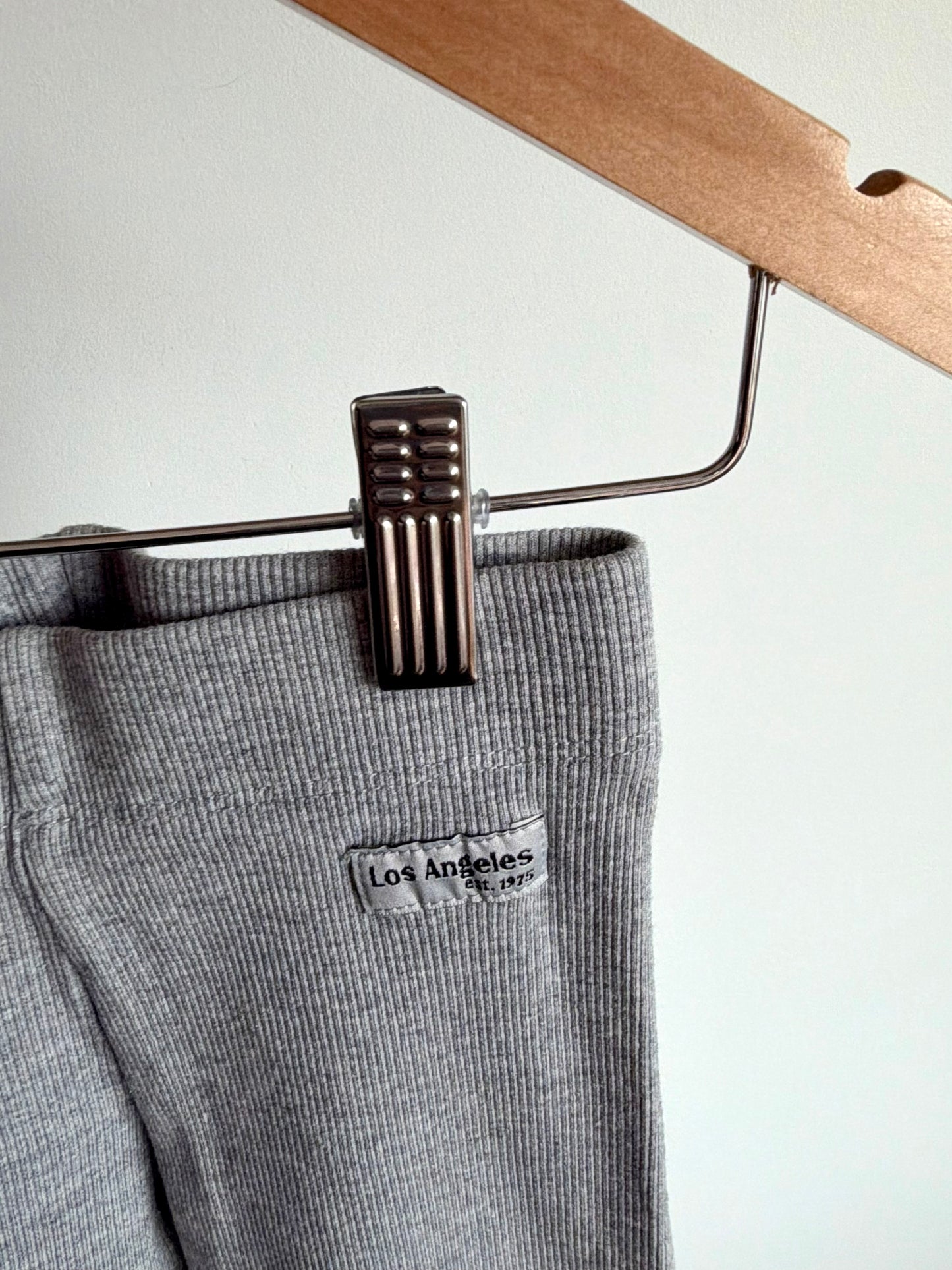 Zara Grey Rib Leggings (PLAY) / 6-7 years