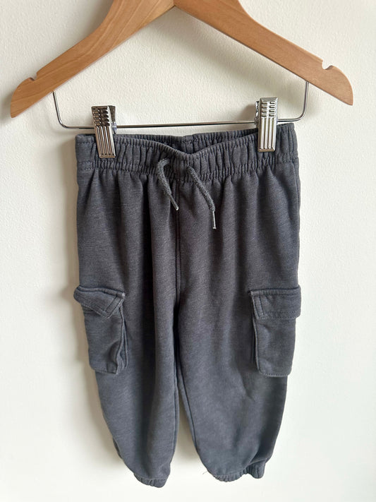 Charcoal Side Pocket Tapered Pants / 18-24m