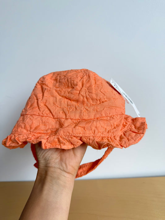 Coral Sunhat with Chin Strap (With Tags) / 0-12m