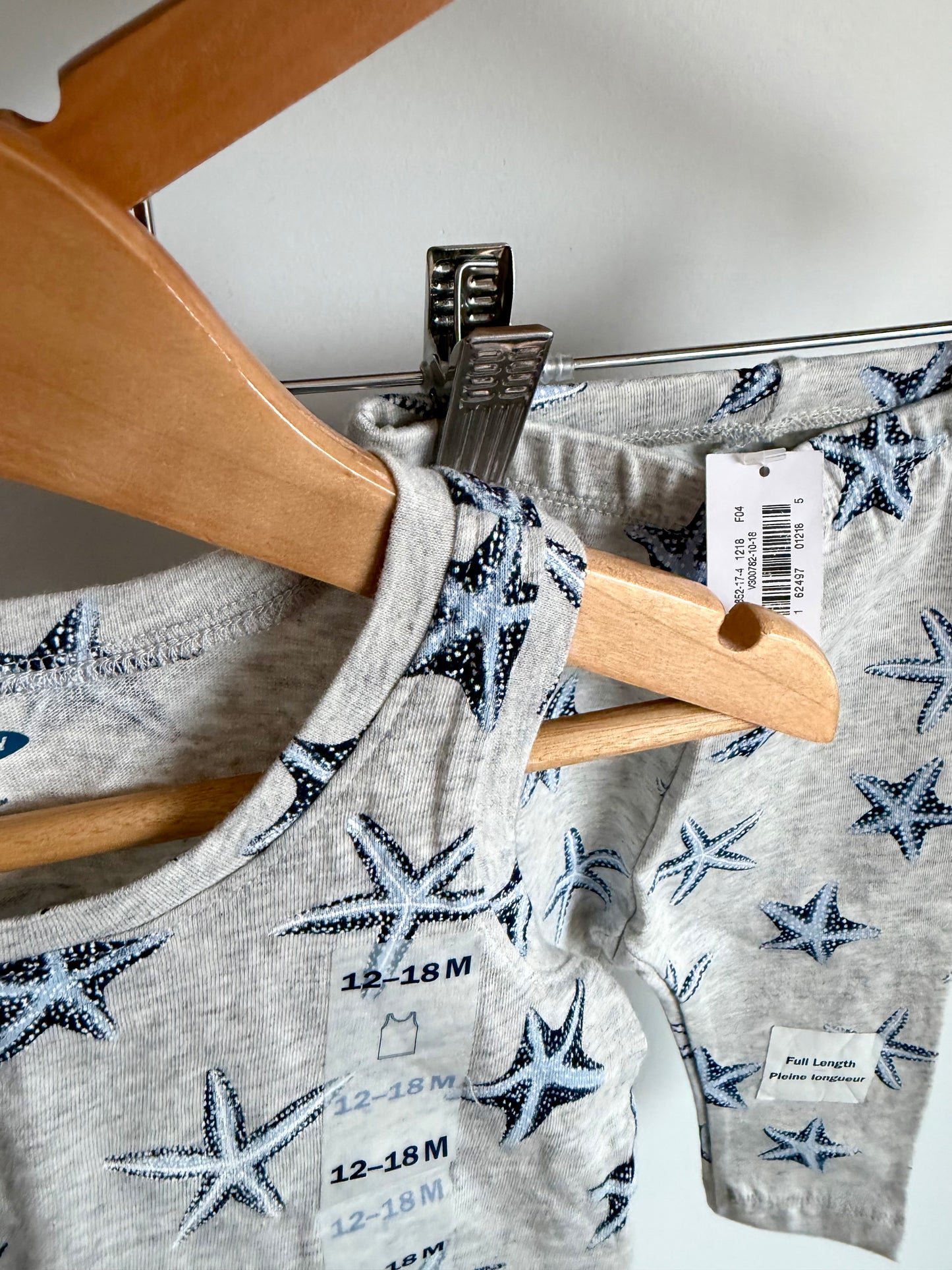 Grey Starfish Tank + Pants Set (With Tags)/ 12-18m
