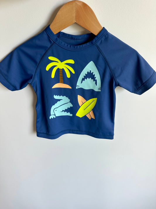 Blue Swim Top / 18-24m