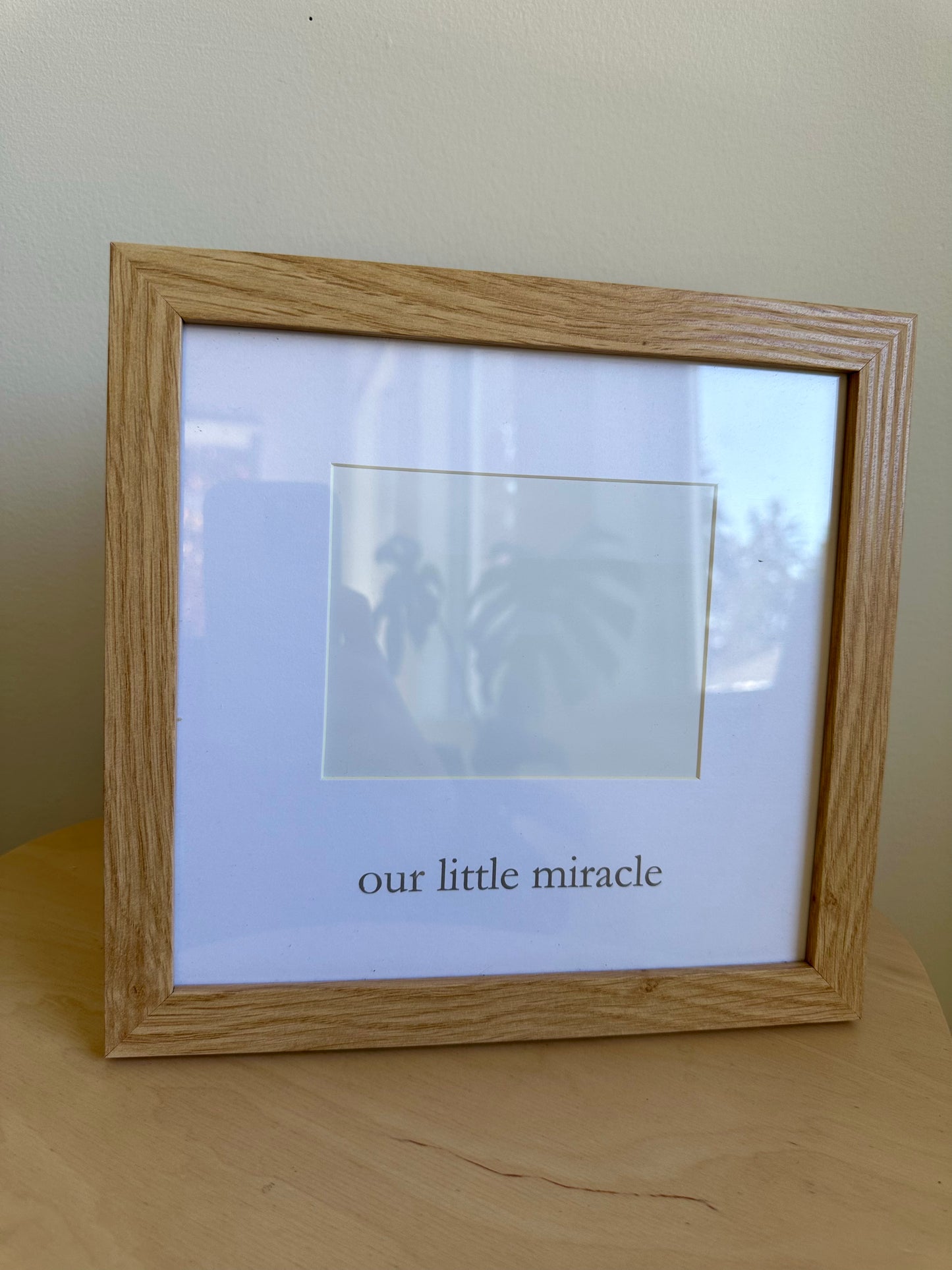 Our Little Miracle Picture Frame / 0-1 years (No Shipping)