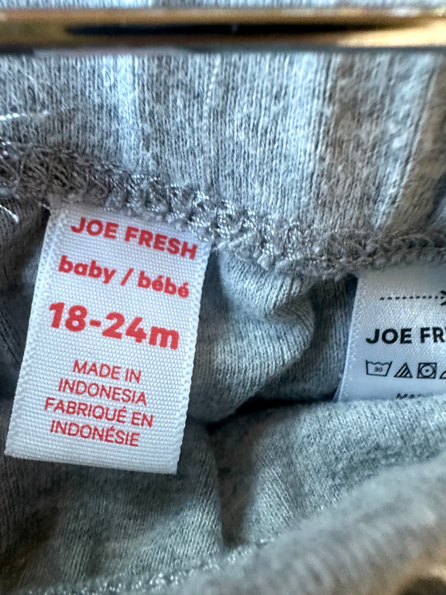 Grey Drop Crotch Pants / 18-24m