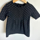 Black Polka Dot Dress / 3T