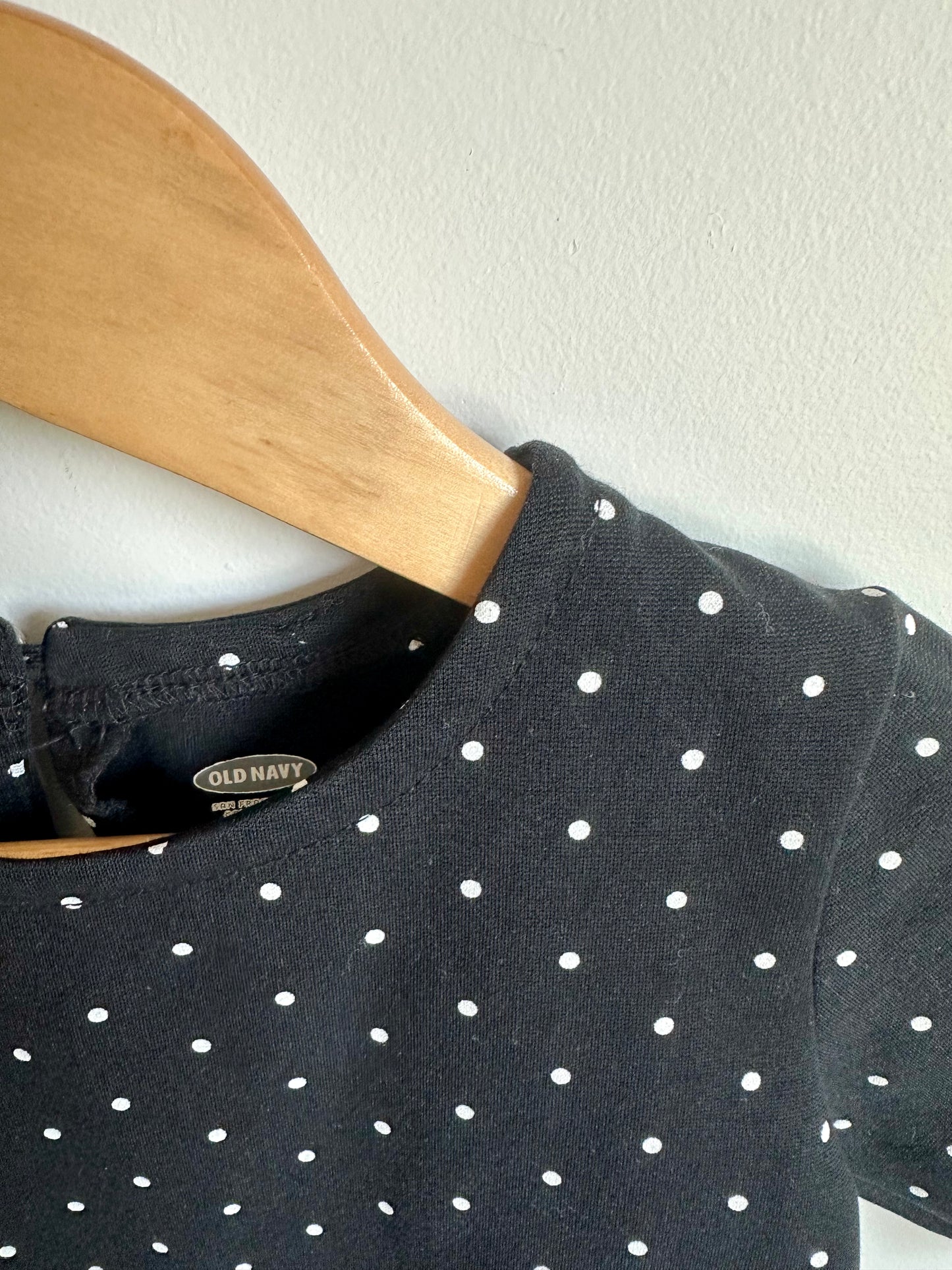 Black Polka Dot Dress / 3T