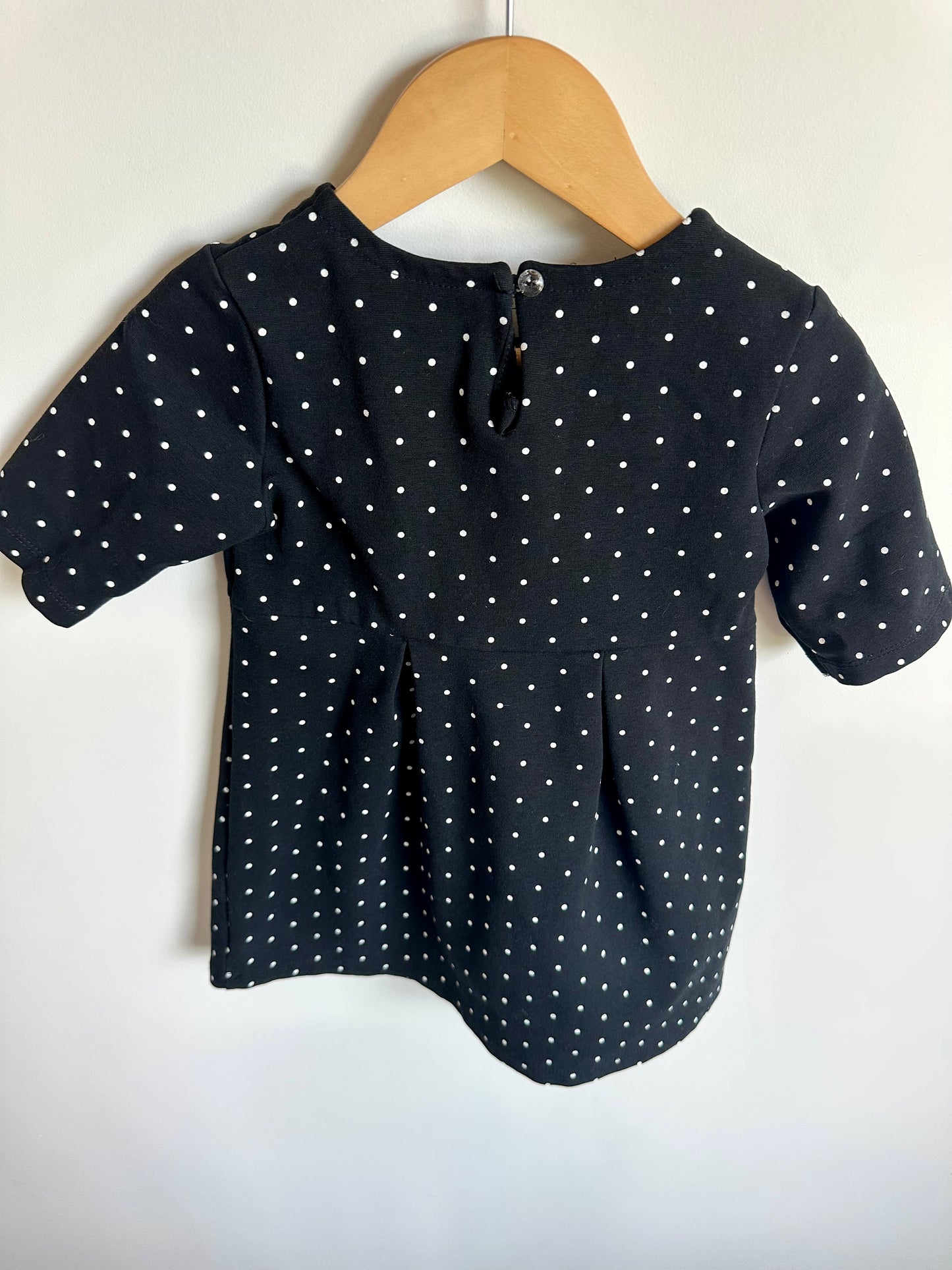 Black Polka Dot Dress / 3T