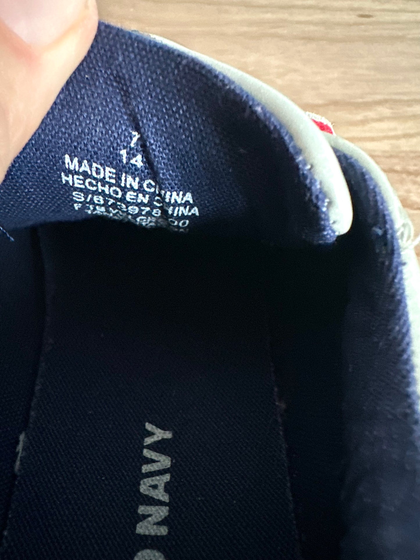 Cream Velcro Shoes / Size 7 Toddler