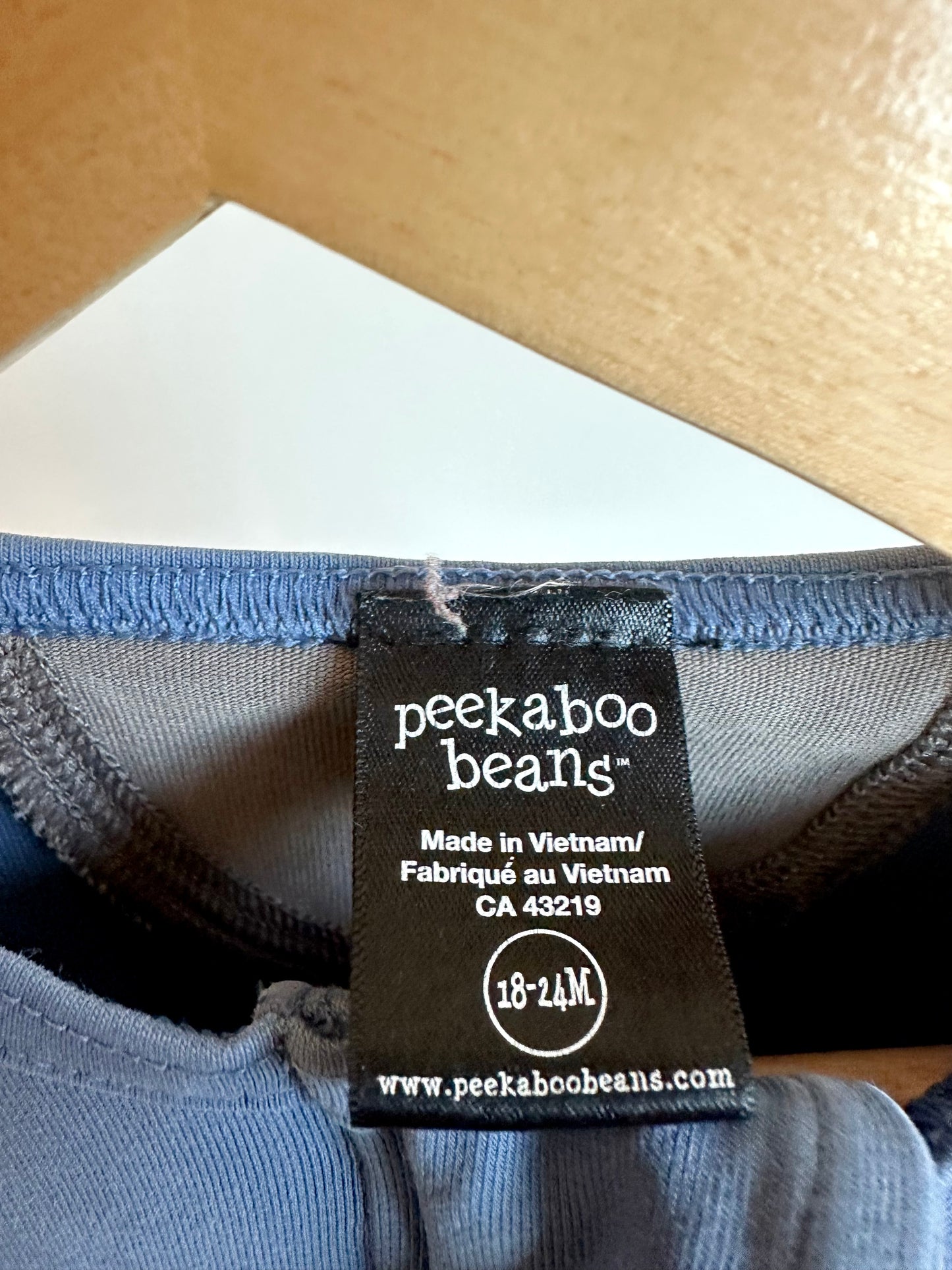 Peekaboo Beans Blue Sleeper (PLAY) / 18-24m