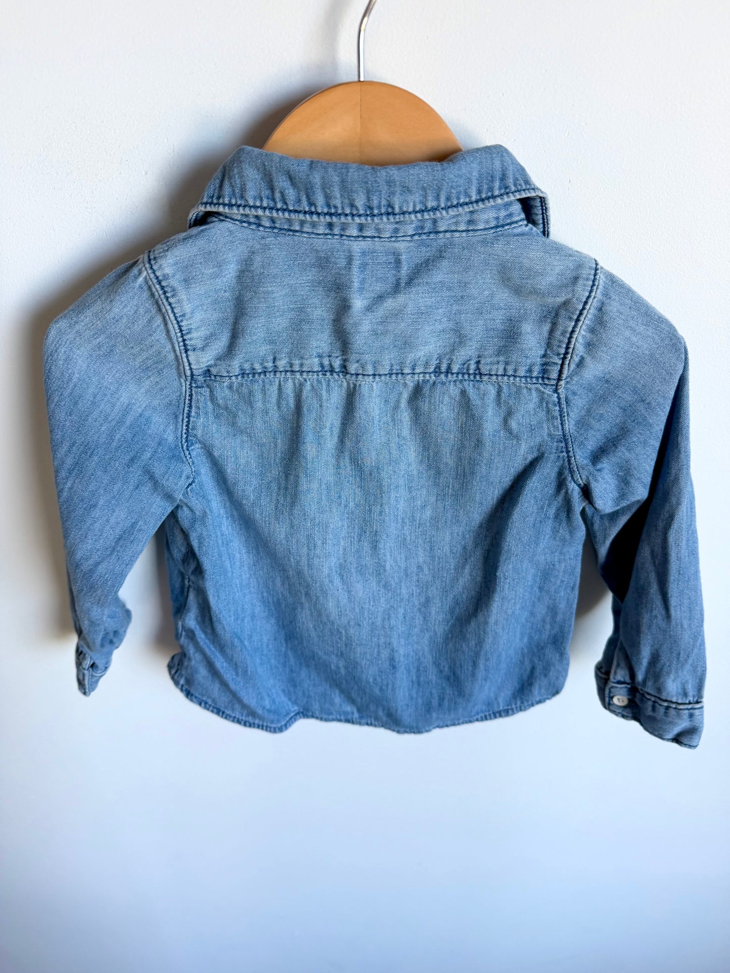 Gap Denim Like Button Up Top / 2-3T
