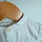 Zara Cream No Collar Button Up Top / 18-24m
