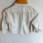 Zara Cream No Collar Button Up Top / 18-24m