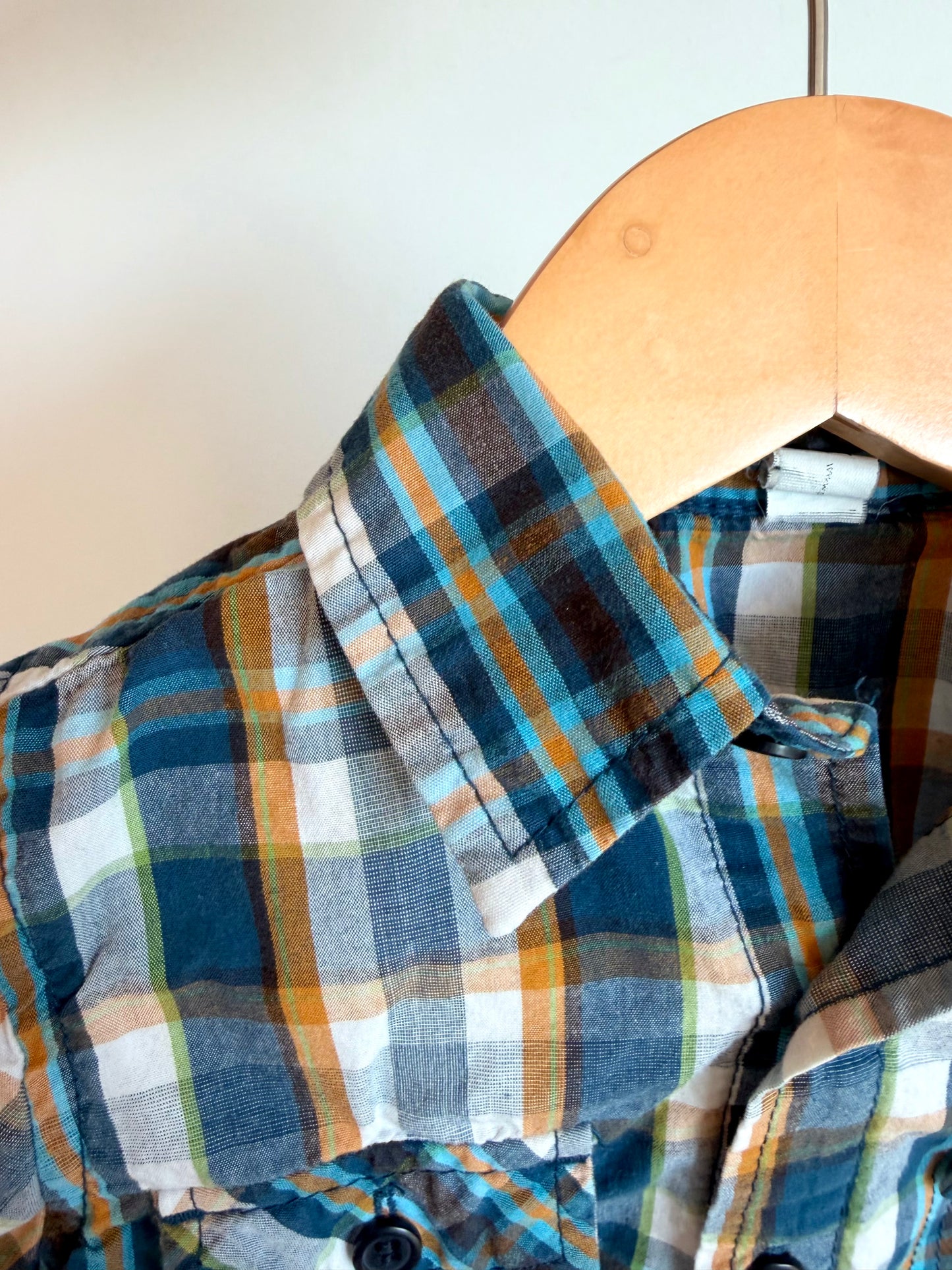 Plaid Cotton Top / 24m