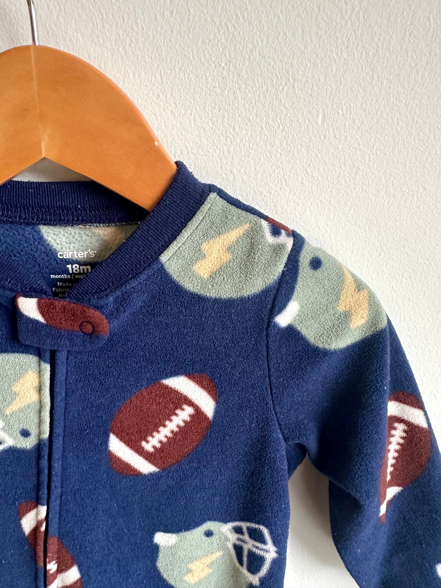 Football Fleece Sleeper / 18m