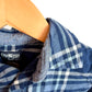 Navy Plaid Button Up Top / 3T