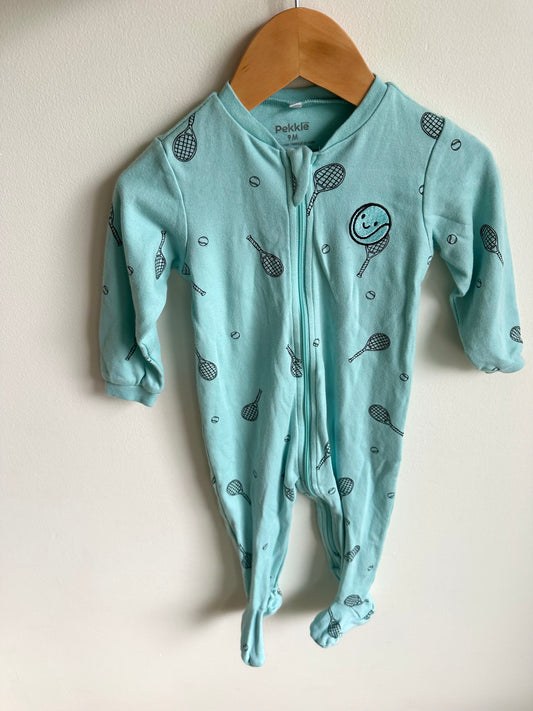 Tennis Blue Sleeper / 6-9m
