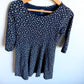 Blue Floral 3/4 Sleeve Dress (PLAY) / 5 years