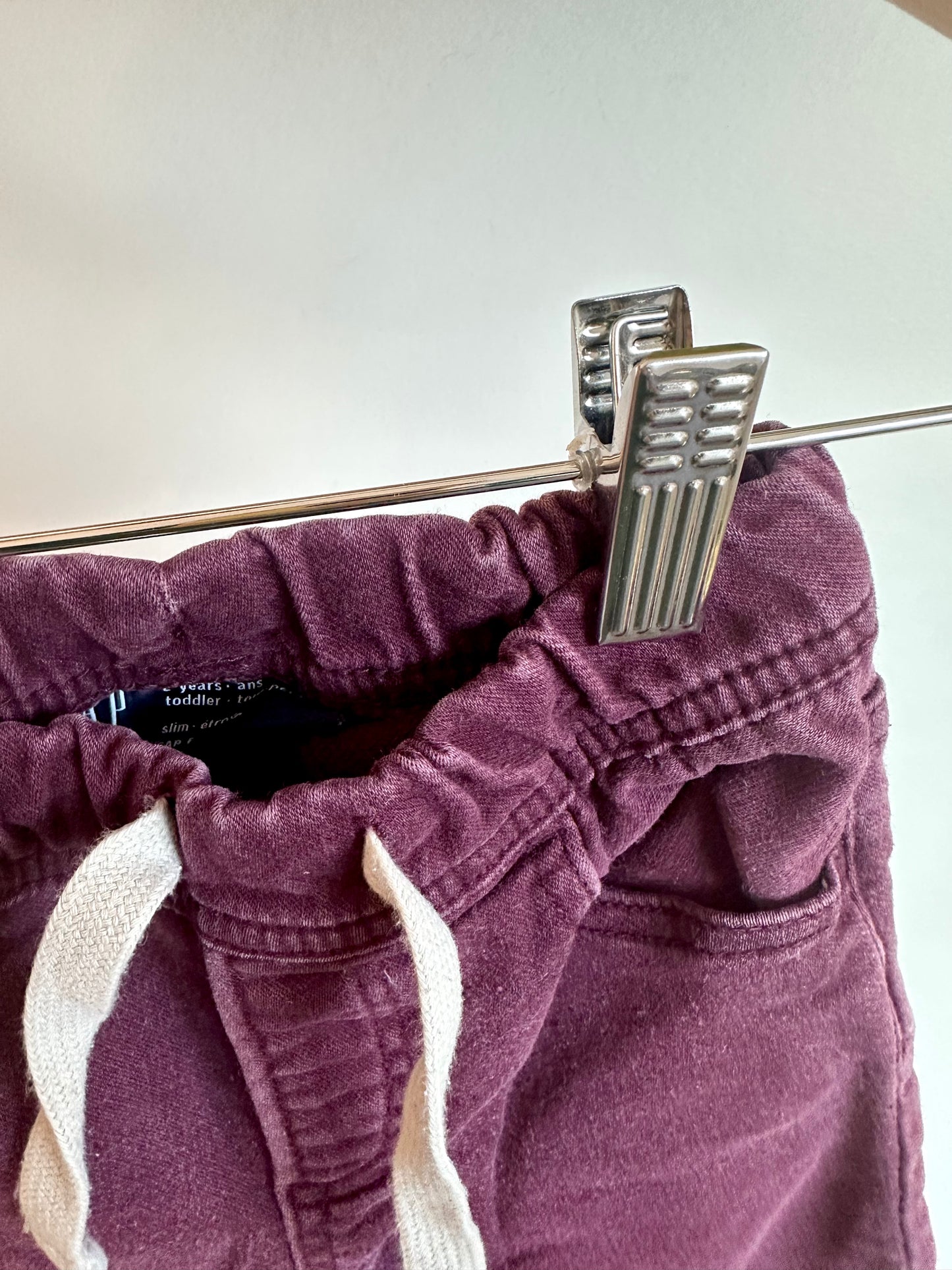 Grape Drawstring Pants / 2T