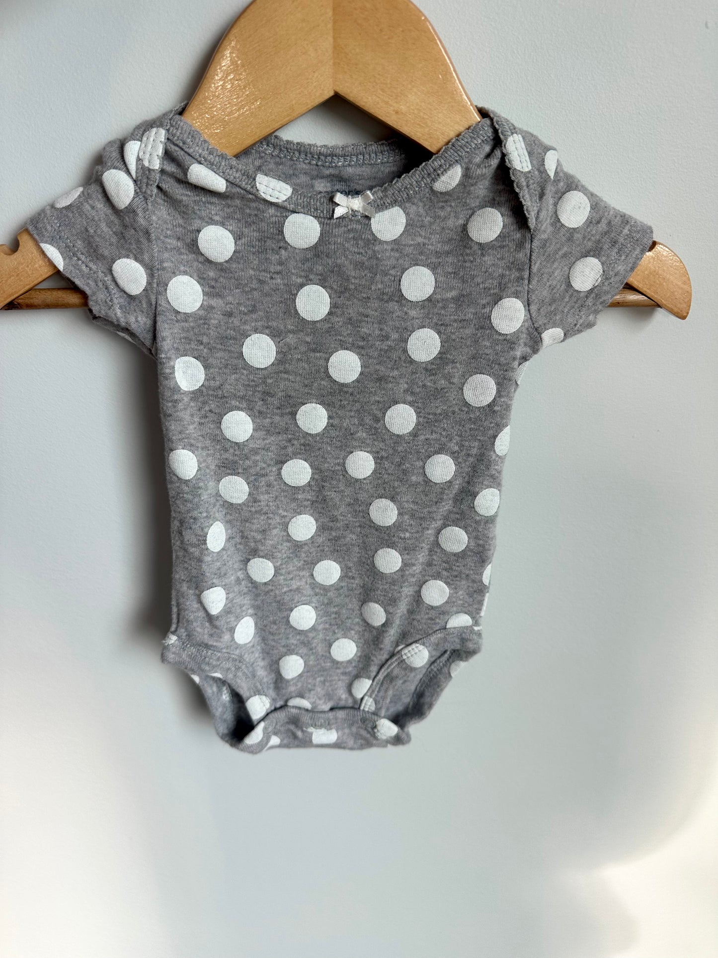 Grey Polka Dot Bodysuit / 3m