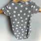 Grey Polka Dot Bodysuit / 3m