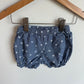 Chambray Flower Bubble Shorts / 18m