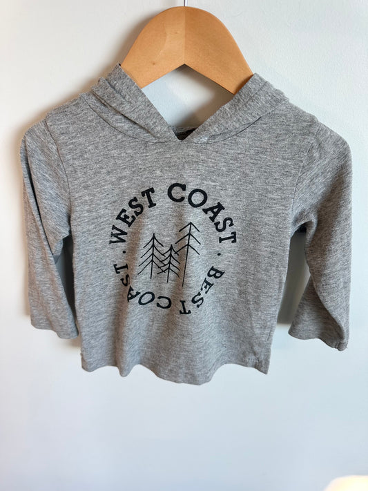 West Coast Grey Hood Top (PLAY) / 12-18m