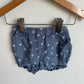 Chambray Flower Bubble Shorts / 18m