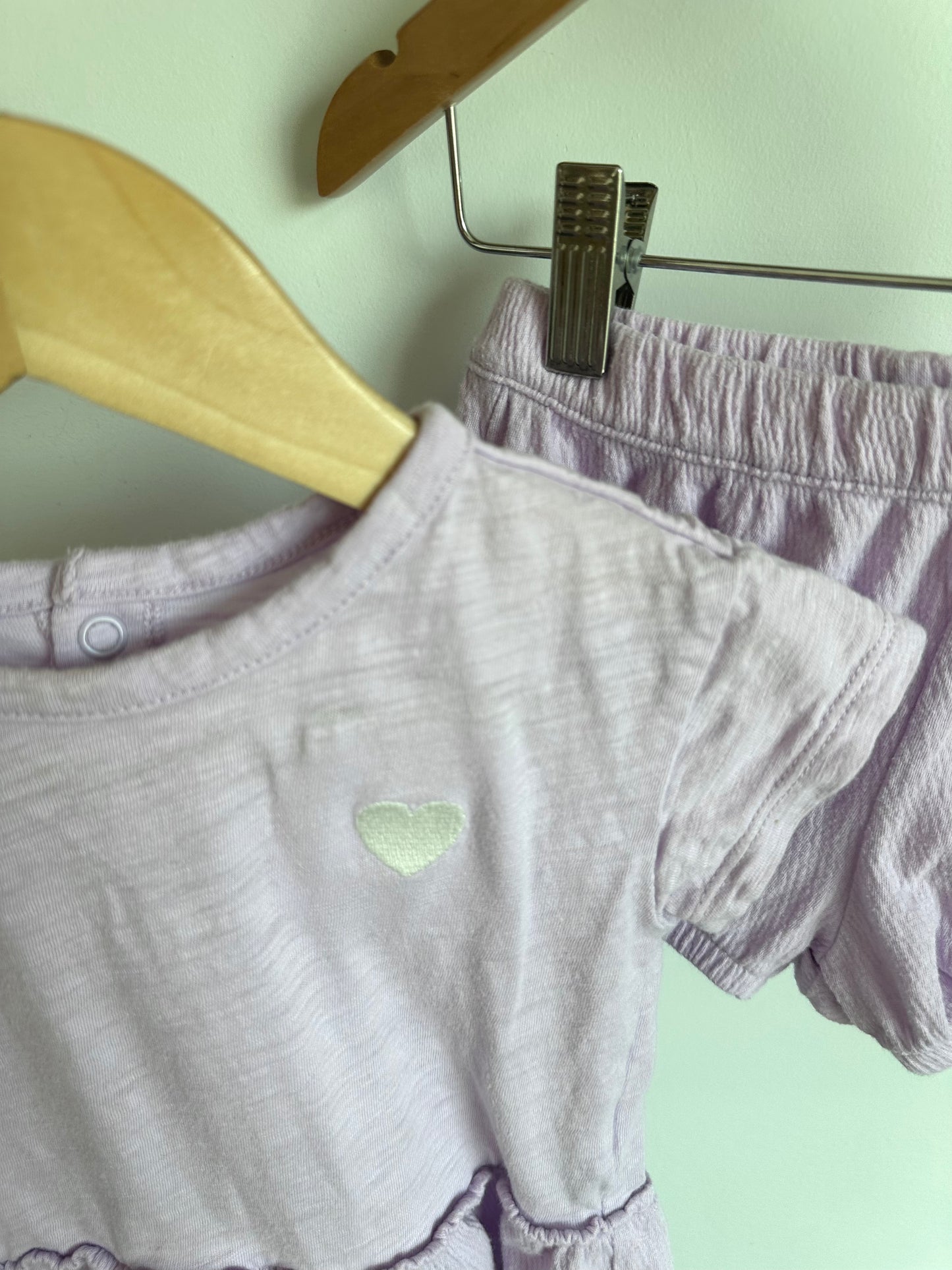 Light Purple Top + Shorts Set / 24m