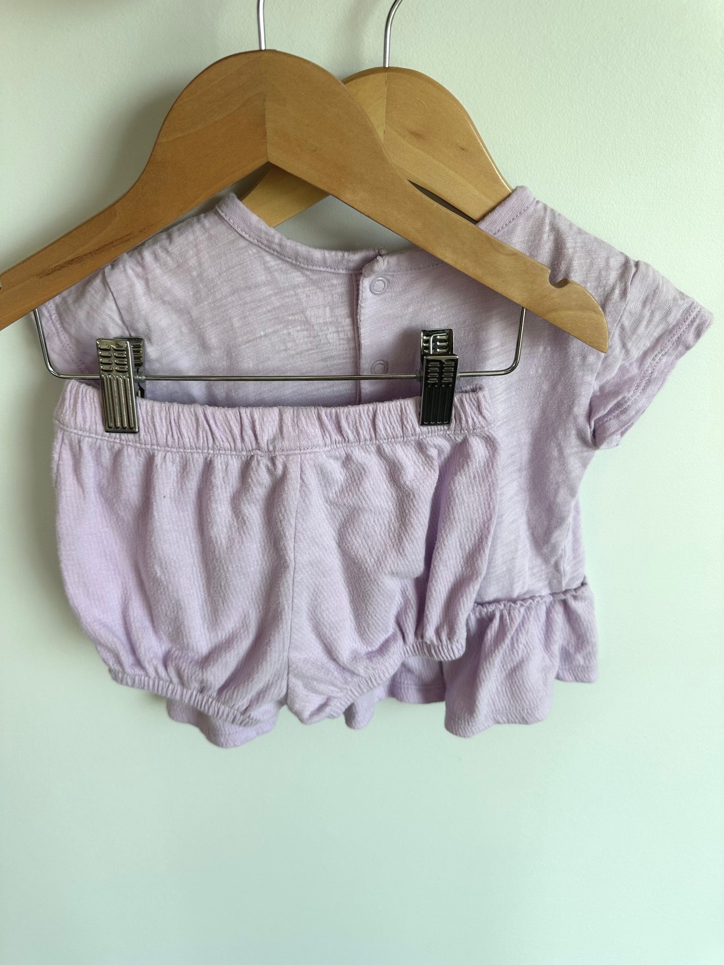 Light Purple Top + Shorts Set / 24m