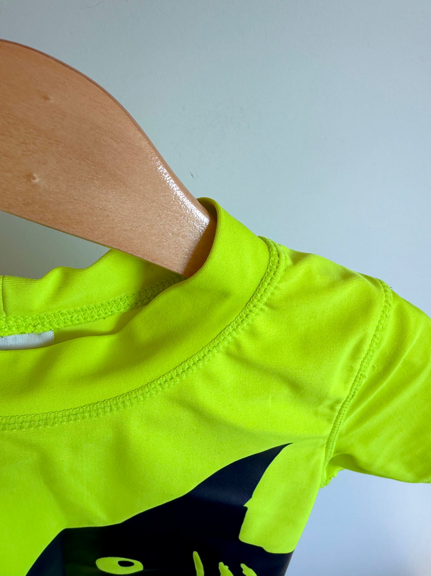 Shark Lime Green Swim Top / 18m