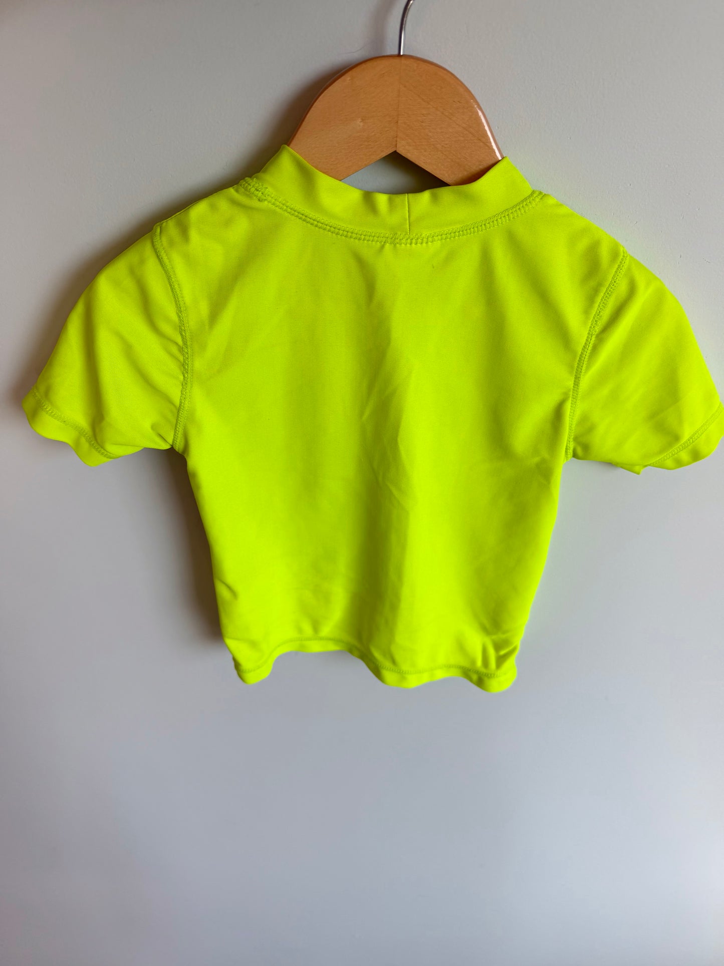 Shark Lime Green Swim Top / 18m