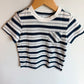 Pocket Navy Striped T-Shirt / 4T
