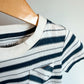 Pocket Navy Striped T-Shirt / 4T