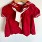 Vintage Red Sailor Dress / 6-12m?