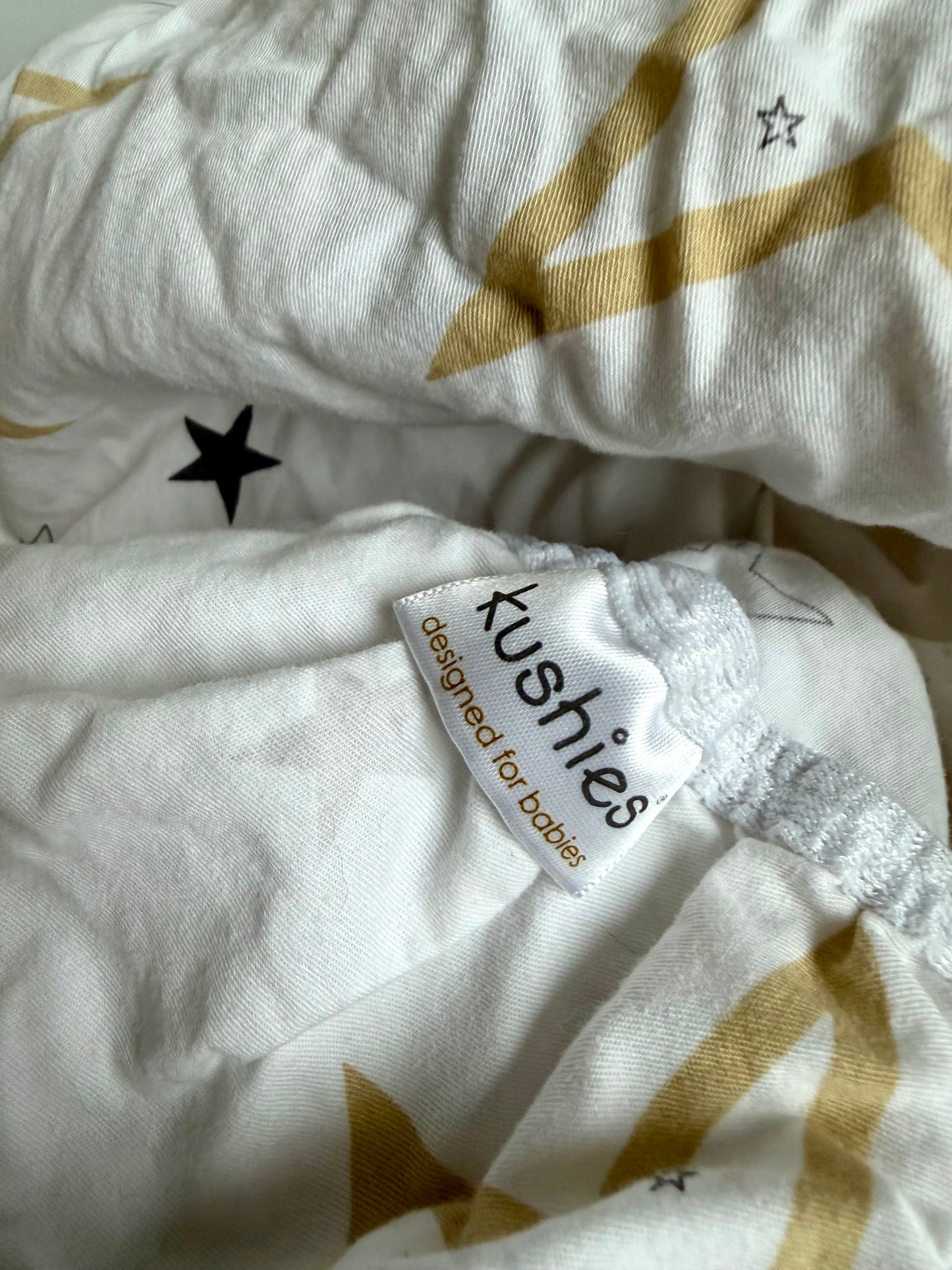 Kushies Star Crib Sheet + Change Pad Cover (No Shipping)