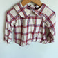 Scallop Collar Plaid Top / 2T