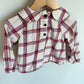 Scallop Collar Plaid Top / 2T