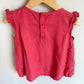 Pink Floral Embroidery Top / 4T