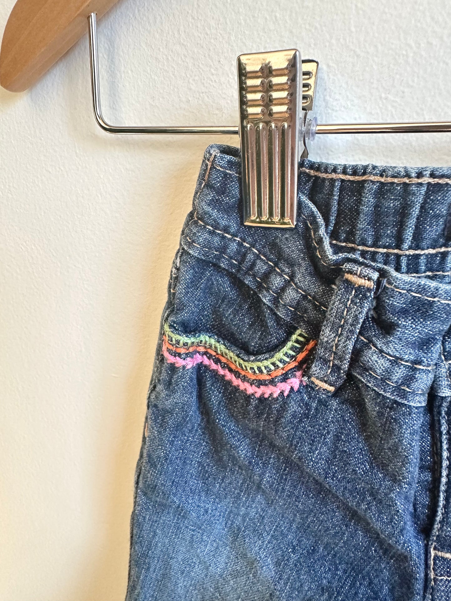 Gap Embroidered Jeans with Snaps / 0-3m