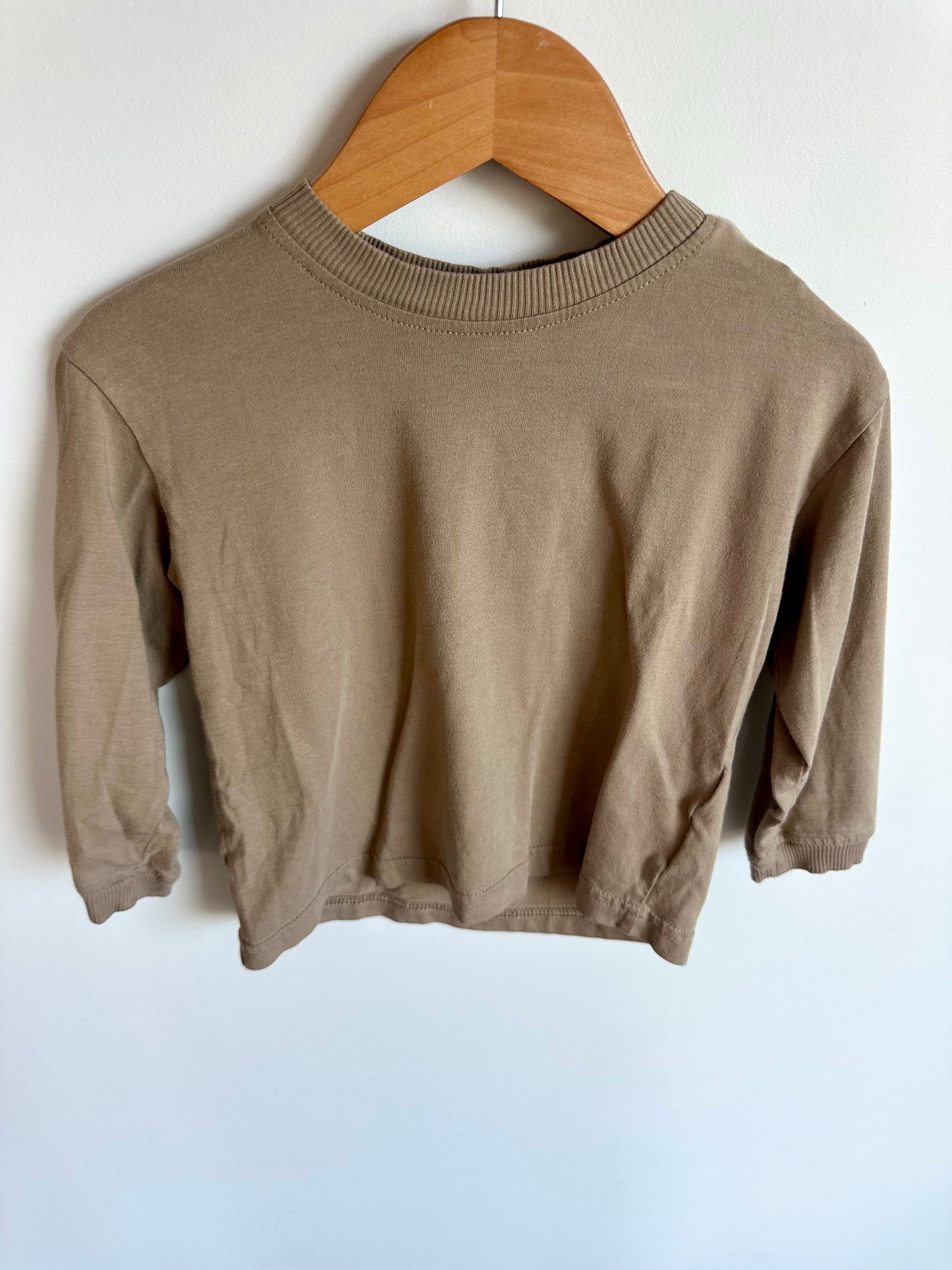 H&M Tan Long Sleeve Top / 18-24m