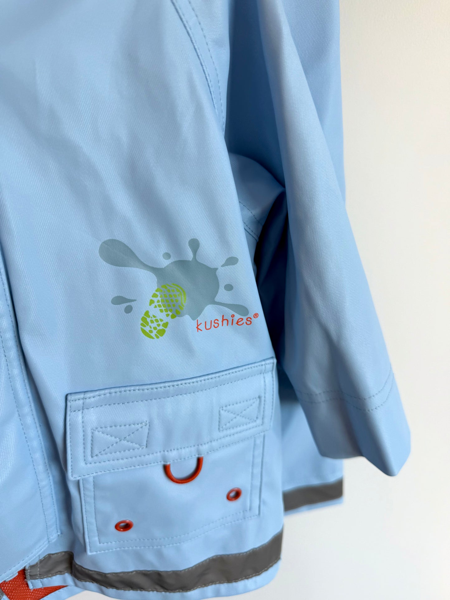 Kushies Blue Rain Jacket + Pants (On Hangers) / 24m