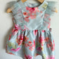 Pastel Blue Pink Flower Dress (With Tags)  / 2T