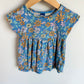 Blue Floral Dress / 12-18m
