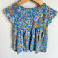 Blue Floral Dress / 12-18m