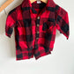 Red + Black Checkered PJ Set / 3-6m