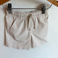 Cream Drawstring Shorts / 2T