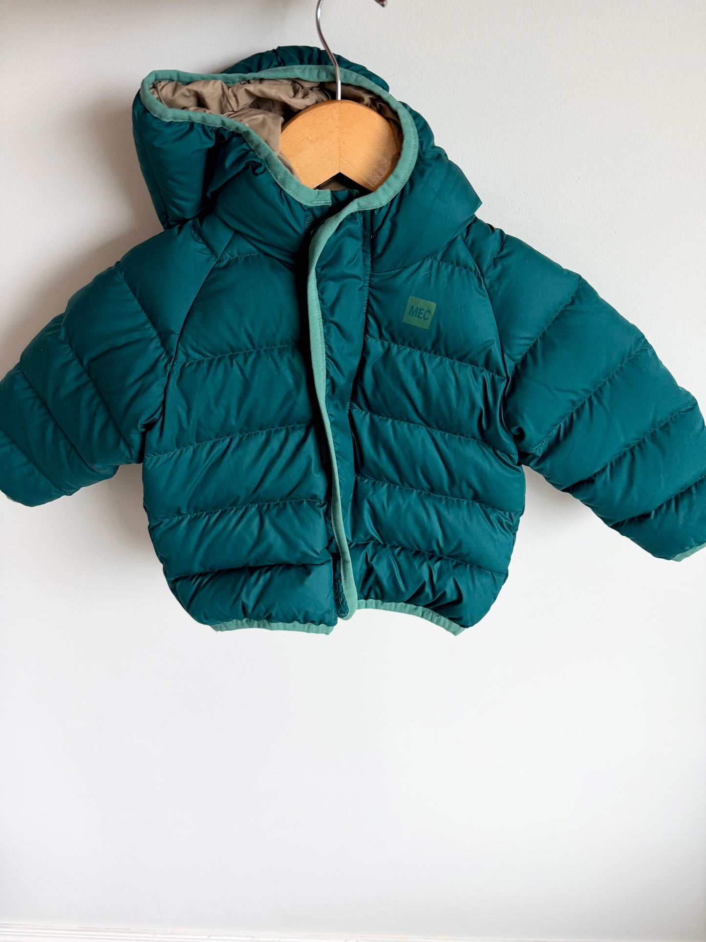 MEC Hood Puffer Green Jacket / 18m