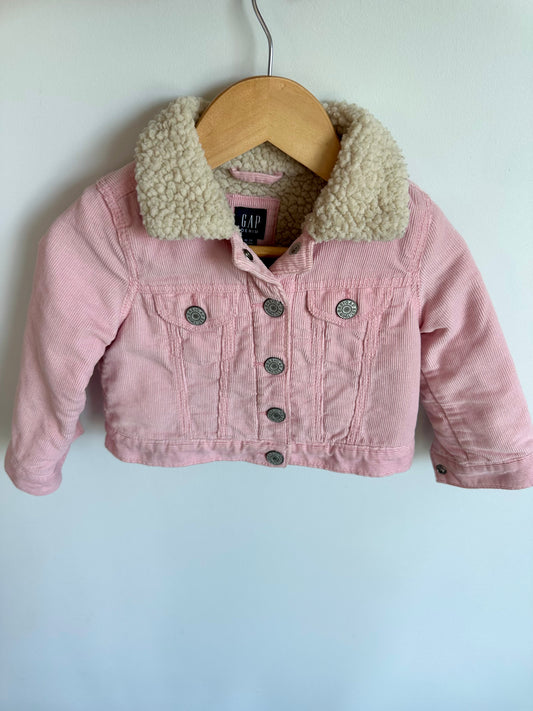 Pink Corduroy Jacket / 18-24m