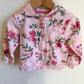 Pink Floral Hoodie / 24m