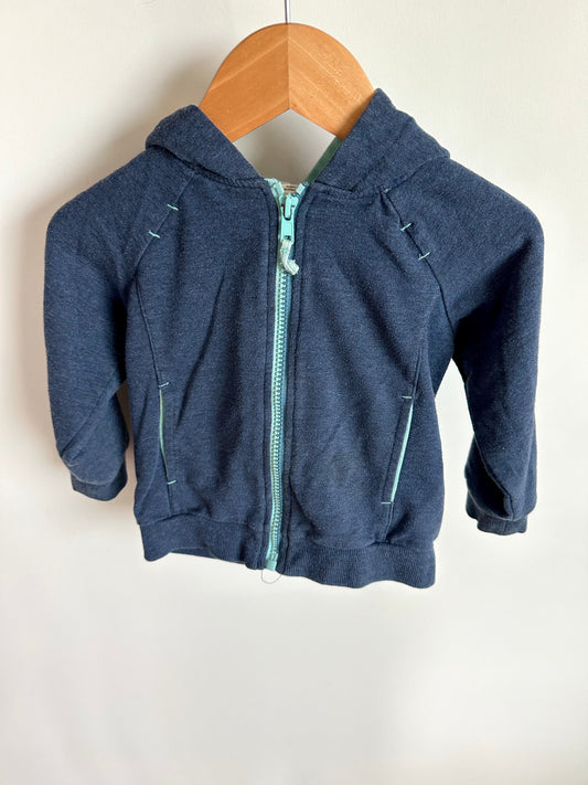 Rhino Hood Blue Sweater / 18-24m