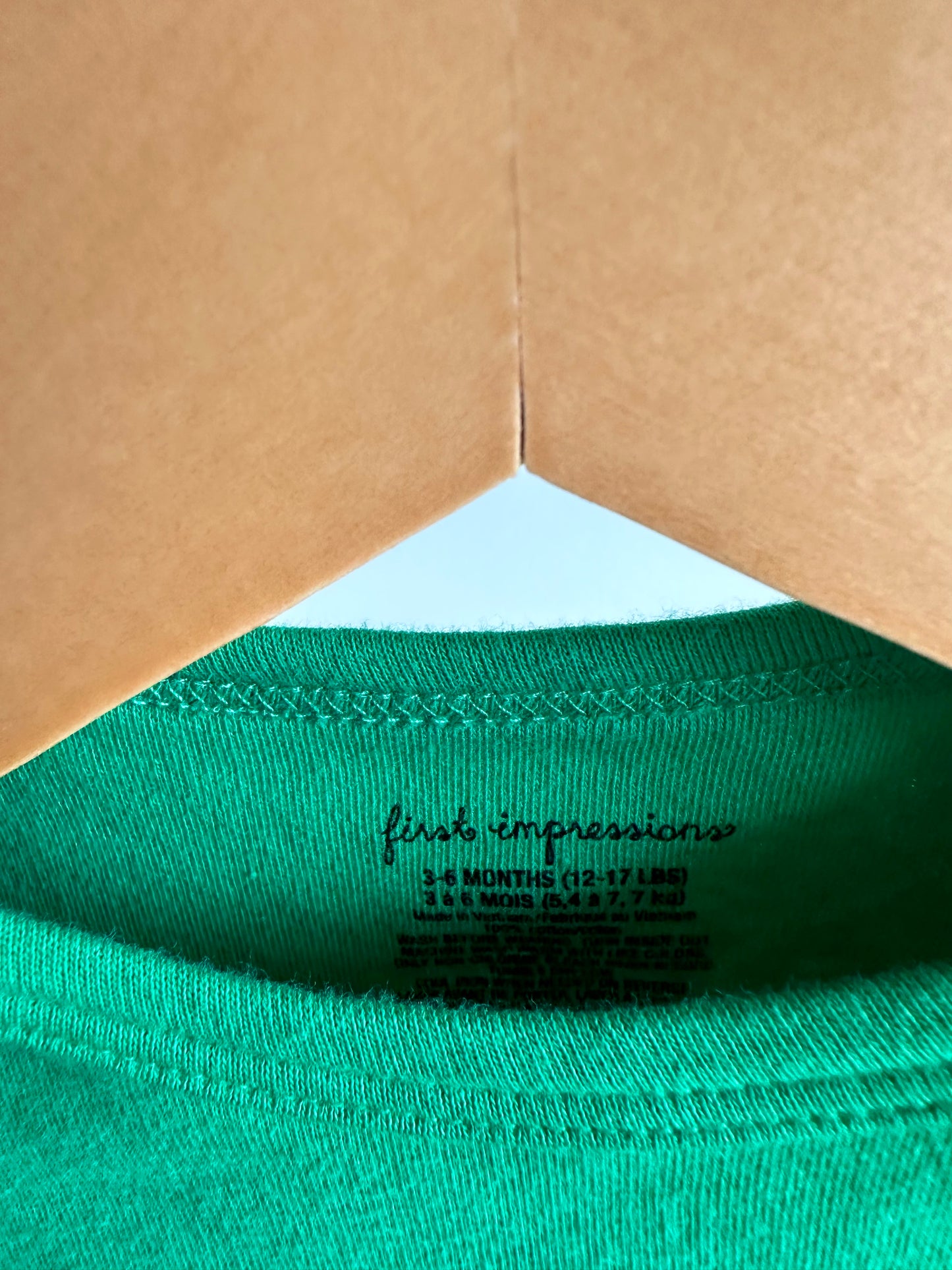 Green Bodysuit / 3-6m